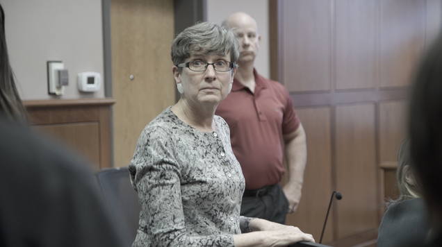 Mary Redway during her court hearing October 19, 2017.